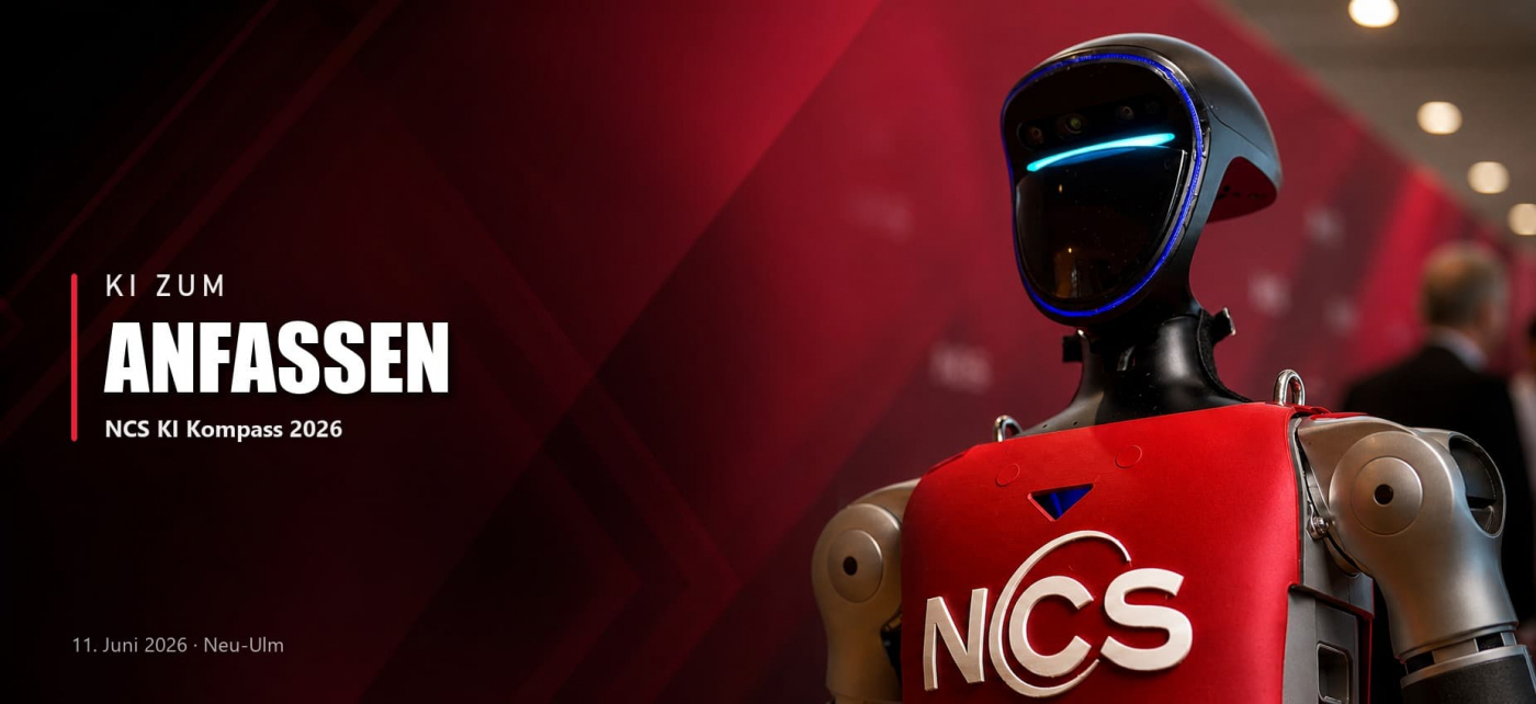 NCS Roboter Buddy auf dem Event KI Kompass 2026 in Neu-Ulm