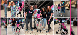 Unitree G1 EVENT im Telekom Magenta Branding bei der Store-Eröffnung in Mainz