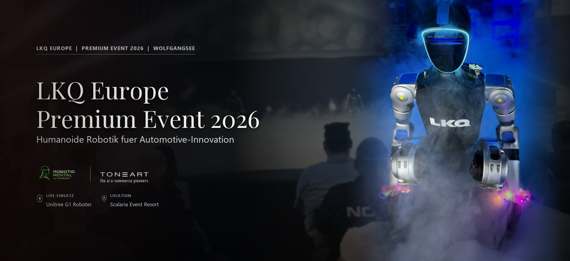 Humanoider Roboter beim LKQ Europe Premium Event 2026