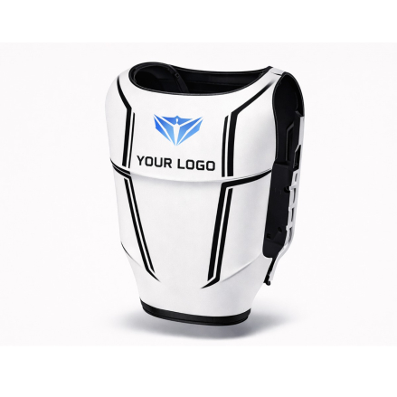 BOTANDO.ai White Edition Robot Branding Korpus in Weiß mit Logo-Platzierung auf der Frontfläche für Events und Corporate Branding