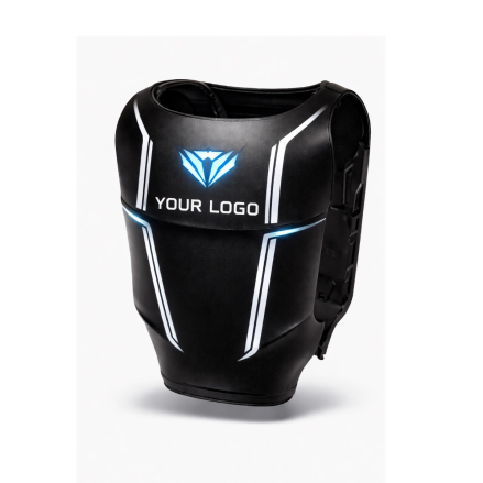 Botando.ai Black Edition Branding-Korpus in mattem Schwarz mit integrierter Logo-Platzierung für Robotersysteme