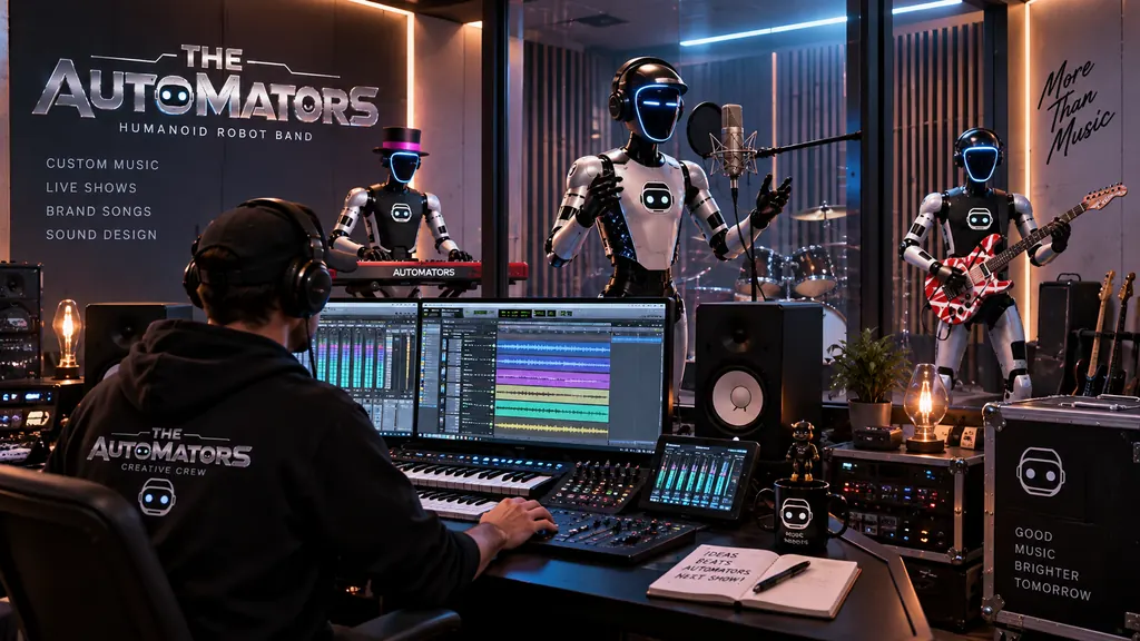 Musikproduktion für THE AUTOMATORS Robot Band mit Corporate Song und Playback
